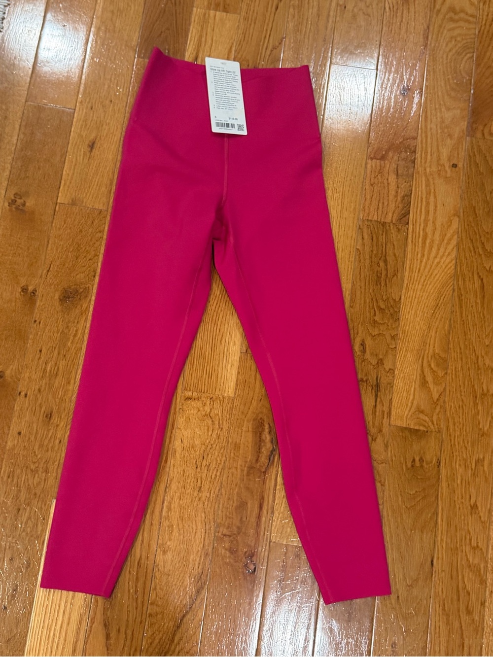 Lululemon Women’s Glow Up HR Tight 25’ Bright Pink size 6